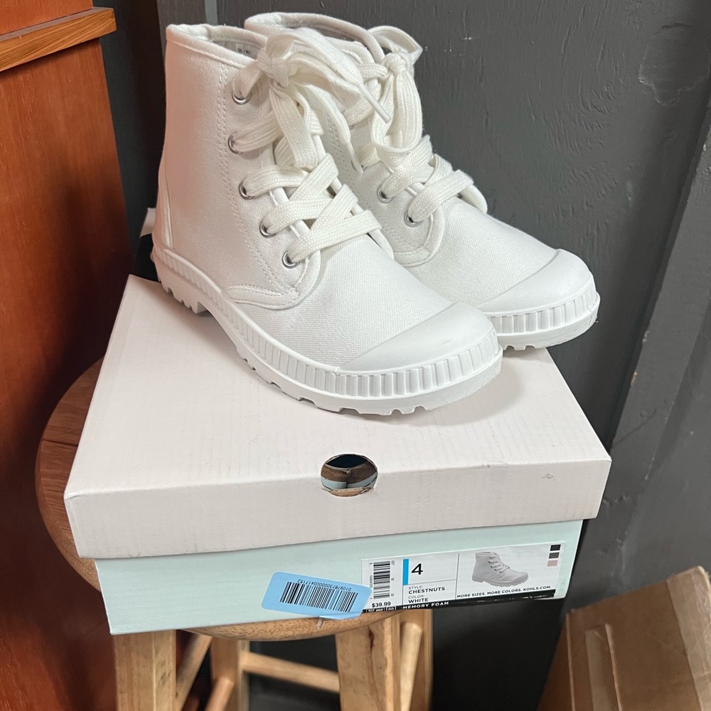 SO girls high top sneakers